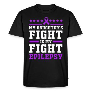 epilepsy - Men's Premium Organic T-Shirt - black - Front - Nico (187cm)