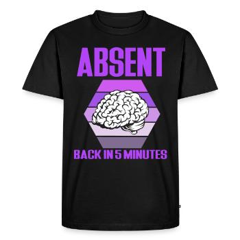 epilepsy - Men's Premium Organic T-Shirt - black - Front - Nico (187cm)