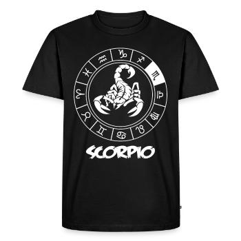 Scorpio zodiac sign - Men's Premium Organic T-Shirt - black - Front - Nico (187cm)