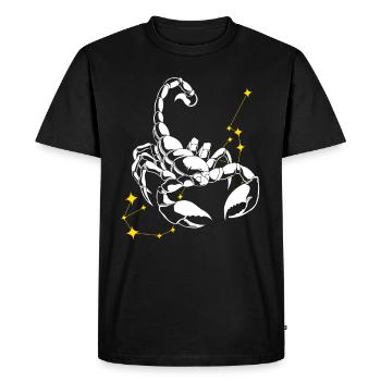 Scorpion Signes du zodiaque - T-shirt Premium bio Homme - noir - Devant - Nico (187cm)