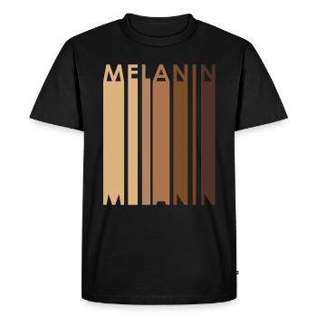 Melanin Black Variety Tolerance Black Power - Men's Premium Organic T-Shirt - black - Front - Nico (187cm)