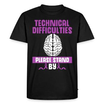epilepsy - Men's Premium Organic T-Shirt - black - Front - Nico (187cm)