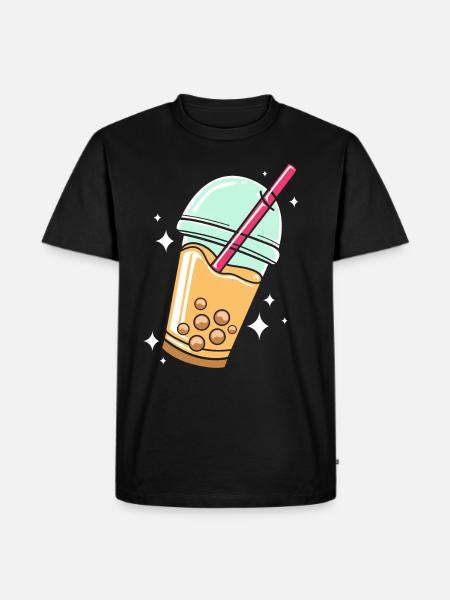 Bubble Tee Boba Tea - Men's Premium Organic T-Shirt - black