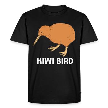 kiwi-bird kiwi bird - Men's Premium Organic T-Shirt - black - Front - Nico (187cm)
