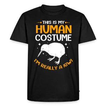 kiwi-bird kiwi bird - Men's Premium Organic T-Shirt - black - Front - Nico (187cm)