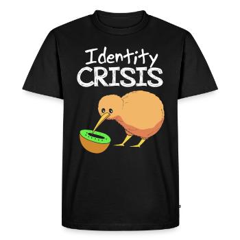 kiwi-bird kiwi bird - Men's Premium Organic T-Shirt - black - Front - Nico (187cm)