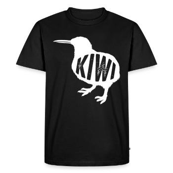 kiwi-bird kiwi bird - Men's Premium Organic T-Shirt - black - Front - Nico (187cm)