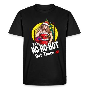 Christmas in July Sexy Girl Les lèvres de Noël - T-shirt Premium bio Homme - noir - Devant - Nico (187cm)