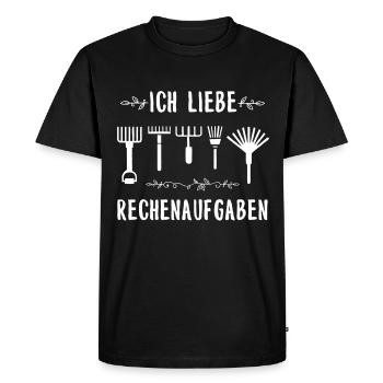 Garten - Männer Premium Bio T-Shirt - Schwarz - Vorne - Nico (187cm)