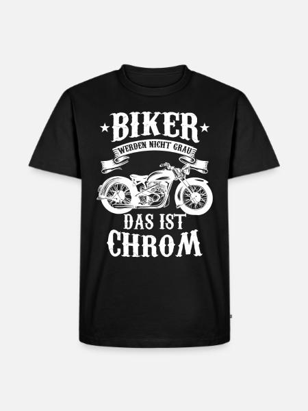 Motorrad - Männer Premium Bio T-Shirt - Schwarz