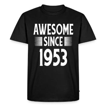 Awesome Since 1953 - T-shirt Premium bio Homme - noir - Devant - Nico (187cm)