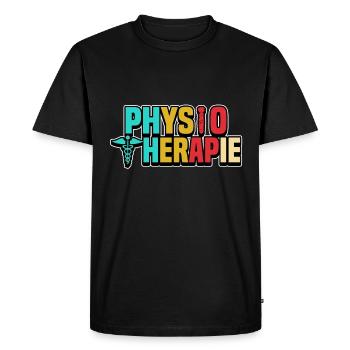 Physiothérapie Physiothérapie Physiothérapie Physiothérapie - T-shirt Premium bio Homme - noir - Devant - Nico (187cm)
