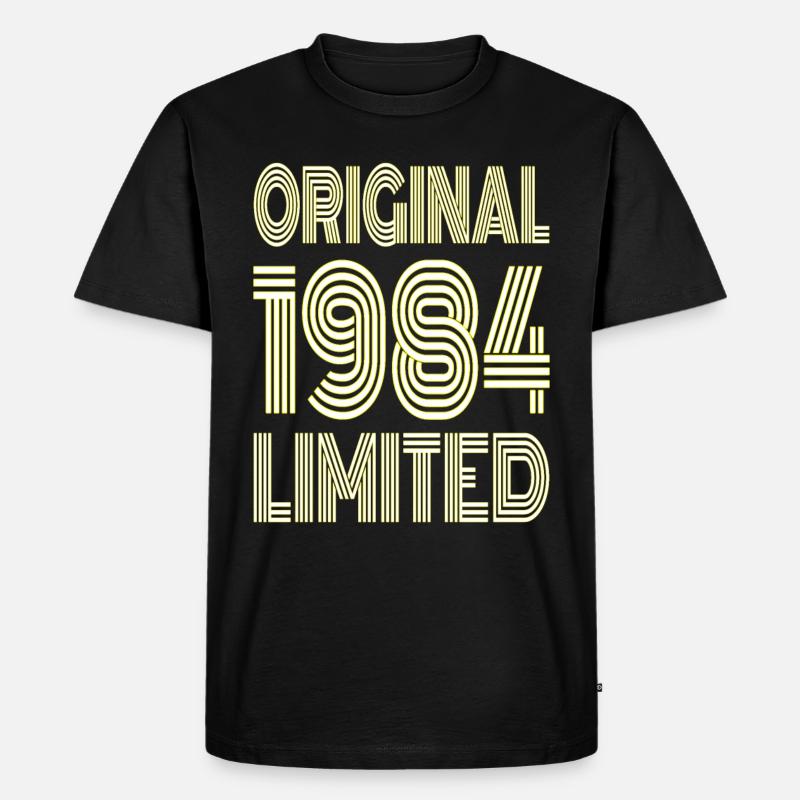 Original 1984 Limitiert - Männer Premium Bio T-Shirt - Schwarz