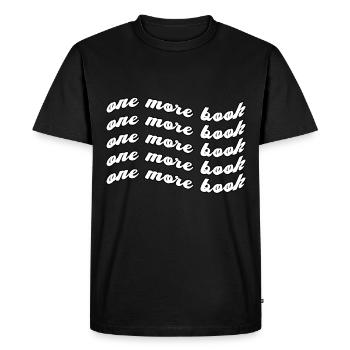 Drôle un livre de plus Nerds Book Worm Library - T-shirt Premium bio Homme - noir - Devant - Nico (187cm)