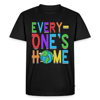 Everyone's Home Earth Day Conservation Anniversary - Men's Premium Organic T-Shirt - black - Front - Nico (187cm)