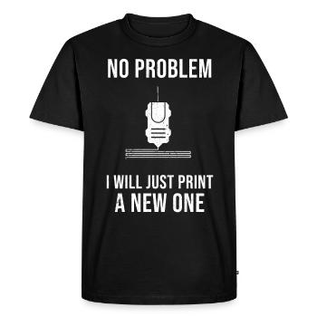 Cadeau d’imprimante 3D pour nerd Hobby Printing Machine - T-shirt Premium bio Homme - noir - Devant - Nico (187cm)