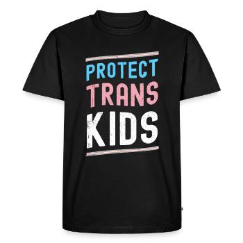 Transgenre Tshirt Transsexual Pride - T-shirt Premium bio Homme - noir - Devant - Nico (187cm)