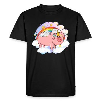 Pig Gift Piglet Kids Piglet Pig Pig - T-shirt Premium bio Homme - noir - Devant - Nico (187cm)