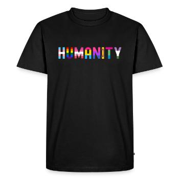 Transgenre Tshirt Transsexual Pride - T-shirt Premium bio Homme - noir - Devant - Nico (187cm)