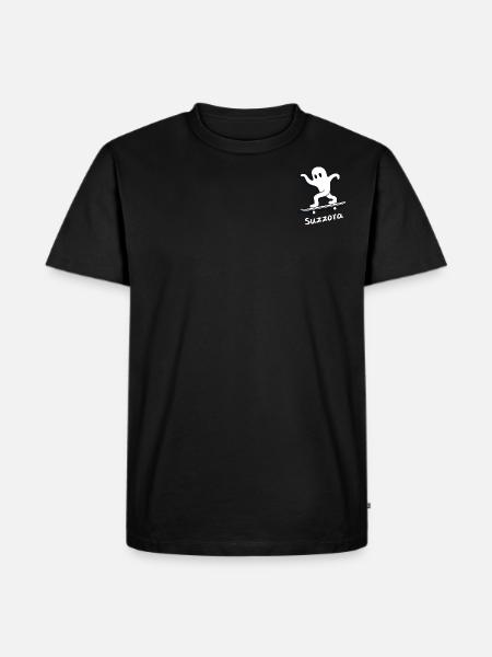 Skater Ghost - Men's Premium Organic T-Shirt - black