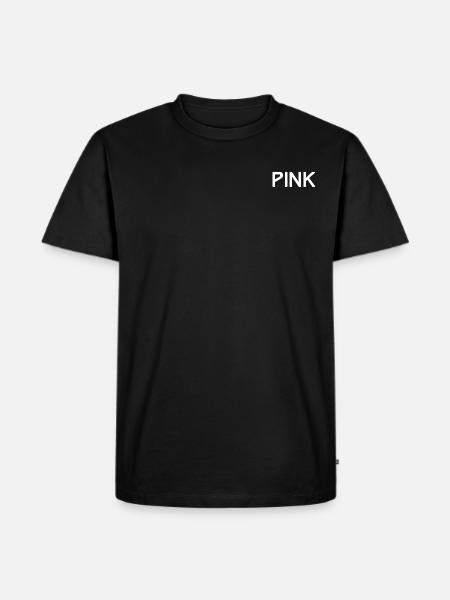 pink - Men's Premium Organic T-Shirt - black