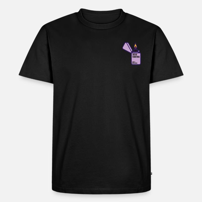 BURN THINGS - Männer Premium Bio T-Shirt - Schwarz