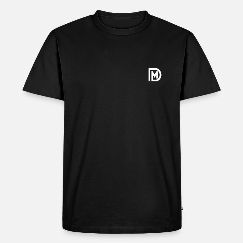 DM LOGO - Männer Premium Bio T-Shirt - Schwarz
