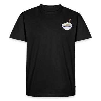 RIZ 'r - T-shirt Premium bio Homme - noir - Devant - Nico (187cm)