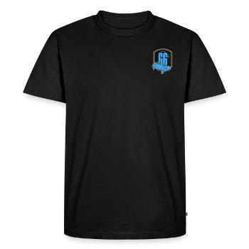 GGElite Monogramme - T-shirt Premium bio Homme - noir - Devant - Nico (187cm)