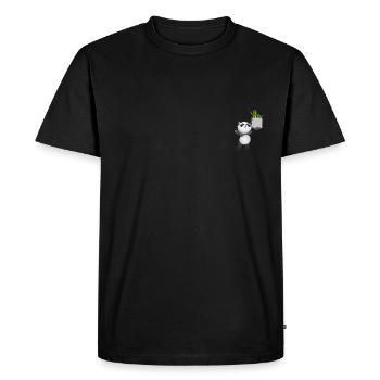 Panda Attrape Du Bambou Dans Votre Fausse Poche Fun - T-shirt Premium bio Homme - noir - Devant - Nico (187cm)