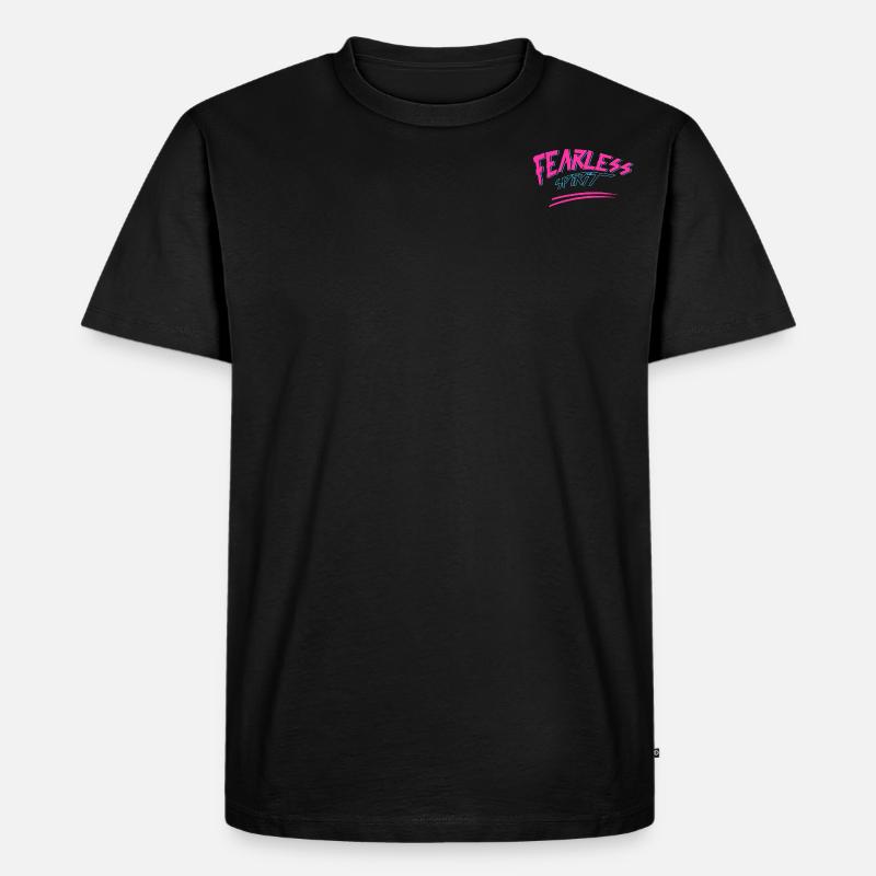 Fearless - Männer Premium Bio T-Shirt - Schwarz