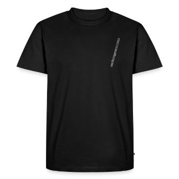 Minimalist Flute - T-shirt Premium bio Homme - noir - Devant - Nico (187cm)