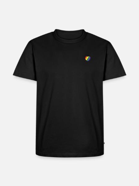 Pride Heart - Men's Premium Organic T-Shirt - black