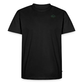 Jeryan Design in Green - Men's Premium Organic T-Shirt - black - Front - Nico (187cm)