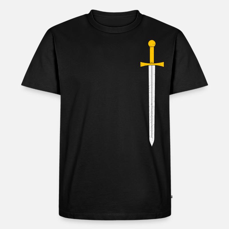 Schwert - Männer Premium Bio T-Shirt - Schwarz