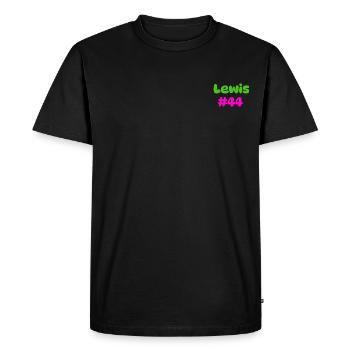 Lewis #44 - T-shirt Premium bio Homme - noir - Devant - Nico (187cm)