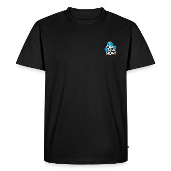 5 Rue Sésame Macaron Nom Nom petit - T-shirt Premium bio Homme - noir - Devant - Nico (187cm)
