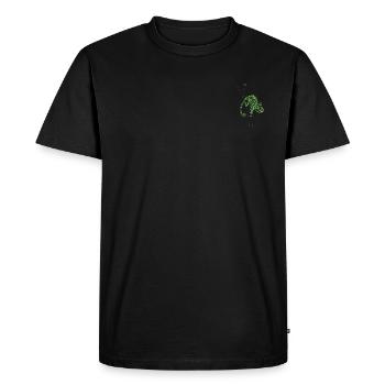 ChameleonaRRR #Greeny - Men's Premium Organic T-Shirt - black - Front - Nico (187cm)