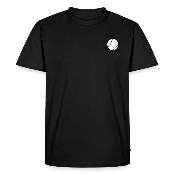 balle de tennis - T-shirt Premium bio Homme - noir - Devant - Nico (187cm)