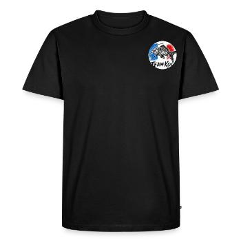 Attrape-nous si tu peux! - T-shirt Premium bio Homme - noir - Devant - Nico (187cm)