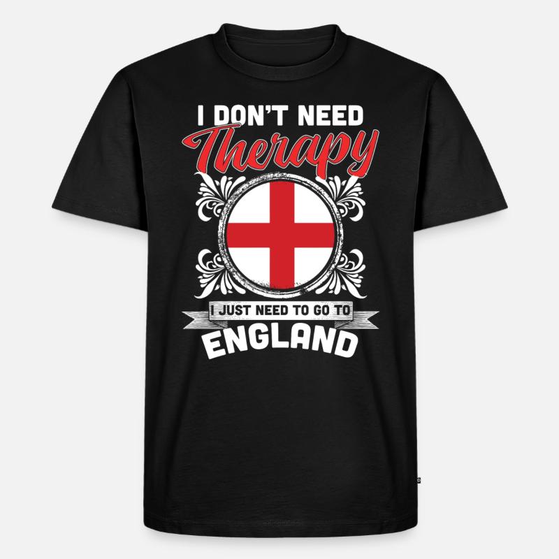England - Men's Premium Organic T-Shirt - black