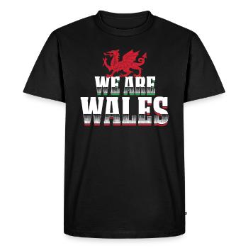 Pays de Galles - T-shirt Premium bio Homme - noir - Devant - Nico (187cm)