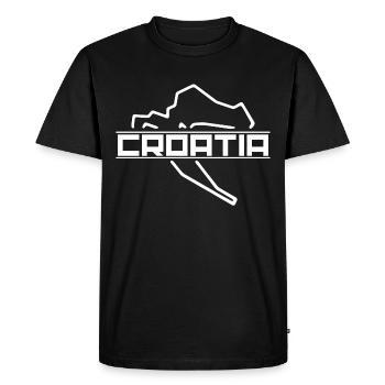 Croatie - T-shirt Premium bio Homme - noir - Devant - Nico (187cm)