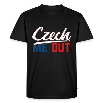 Czech Republic - Men's Premium Organic T-Shirt - black - Front - Nico (187cm)