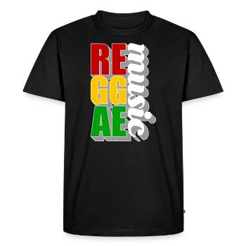 reggae - T-shirt Premium bio Homme - noir - Devant - Nico (187cm)