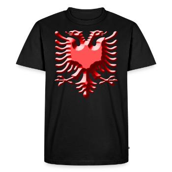 Albanie - T-shirt Premium bio Homme - noir - Devant - Nico (187cm)