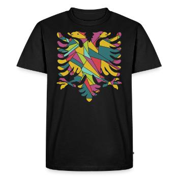 Albanie - T-shirt Premium bio Homme - noir - Devant - Nico (187cm)