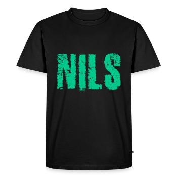 Nils - T-shirt Premium bio Homme - noir - Devant - Nico (187cm)