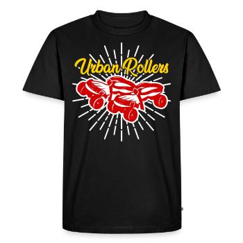 roller skates - Men's Premium Organic T-Shirt - black - Front - Nico (187cm)