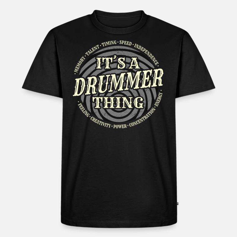 Drummer - Drummer Thing - T-shirt Premium bio Homme - noir